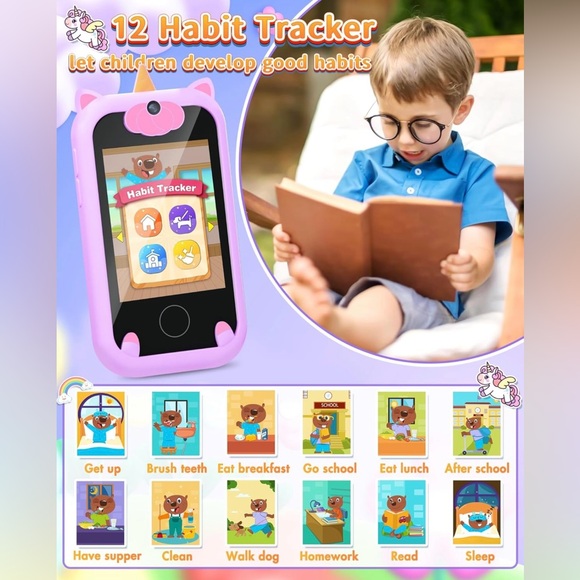 Girls Age 6-8 Smart Phone (Purple) - Picture 6 of 10